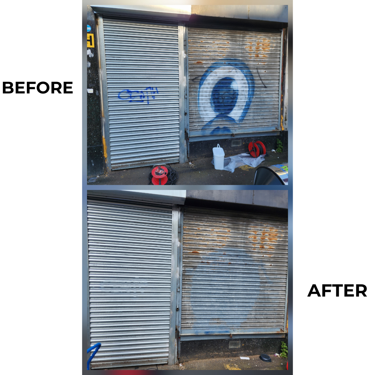 Recent Titus Maintenance graffiti removal project