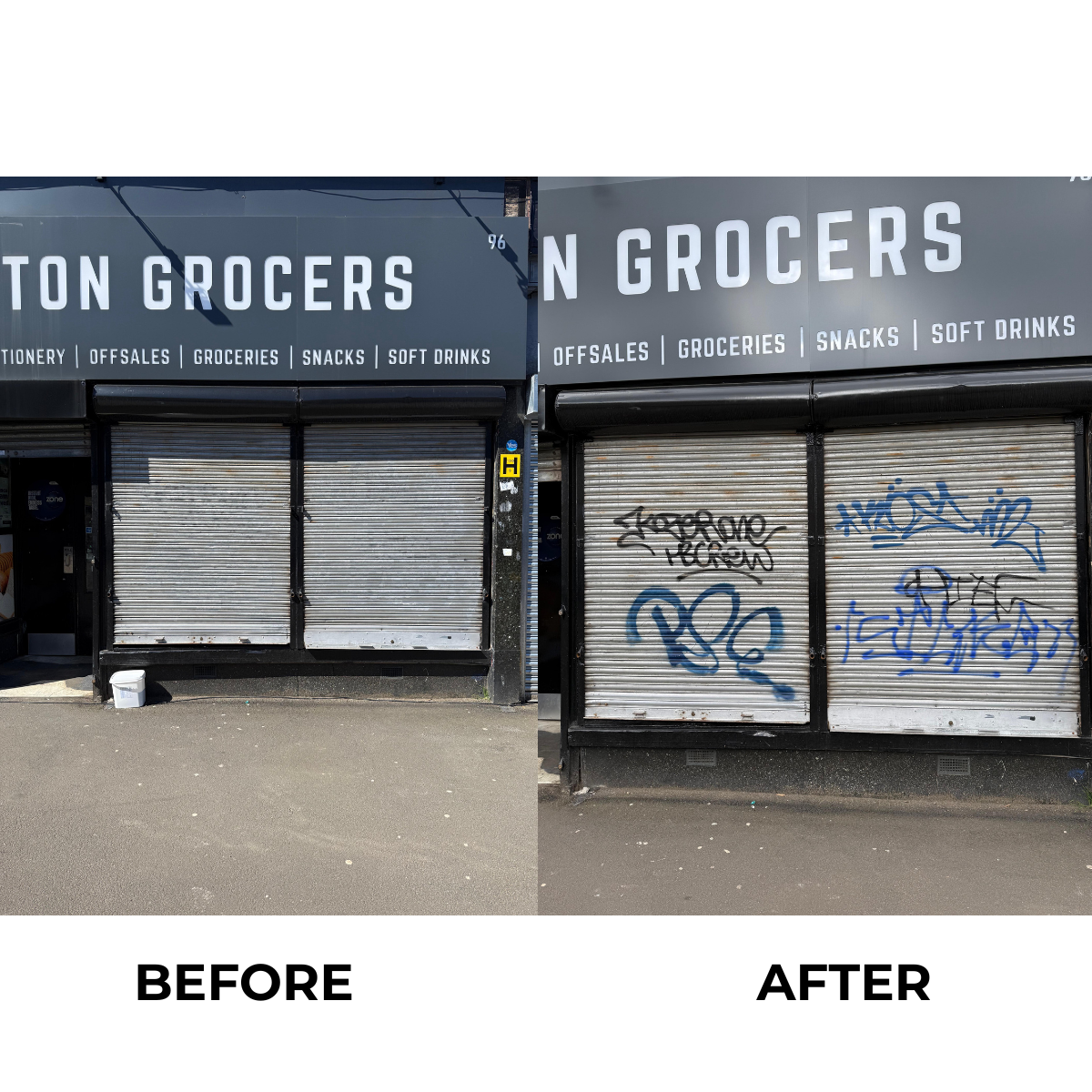 Recent Titus Maintenance graffiti removal project